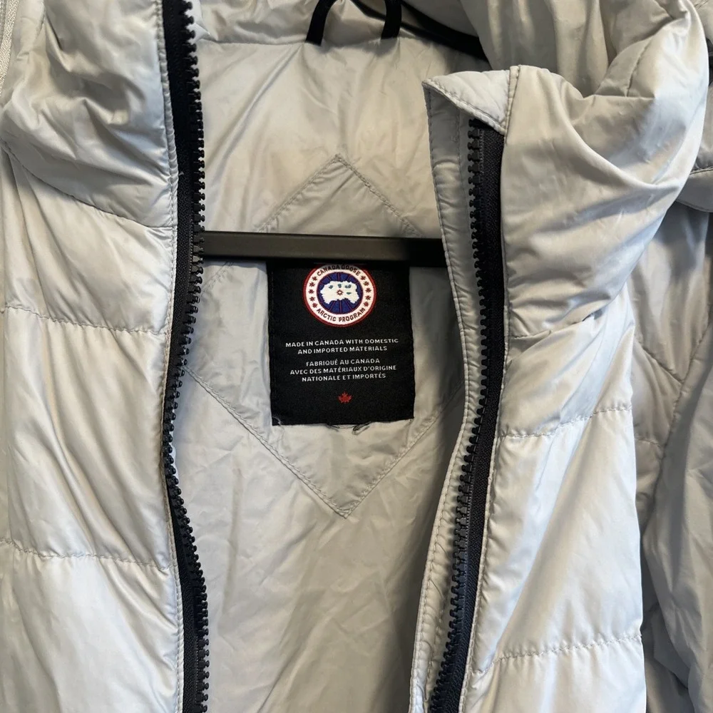 Canada Goose Women's Ellison Down Jacket Packable XL Light Grey Pre Owned - Picture 6 of 11